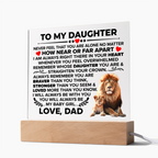 TO MY DAUGHTER BRAVER SQUARE ACRYLIC